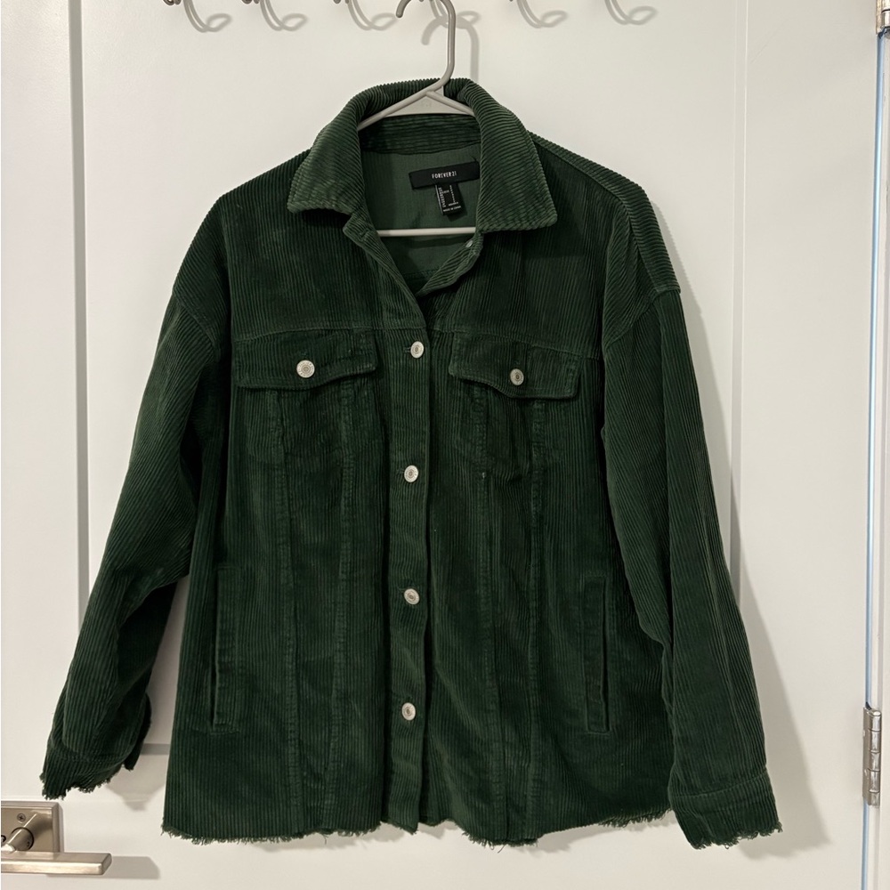 Forever 21 Forest Green Corduroy Jacket